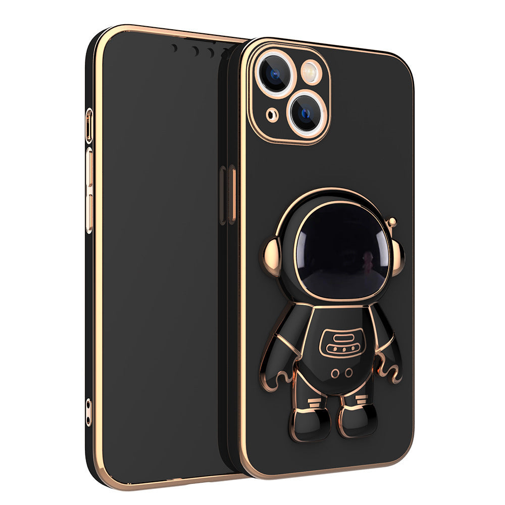 3D Astronaut Phone Case Anti-Drop Electroplating Bracket